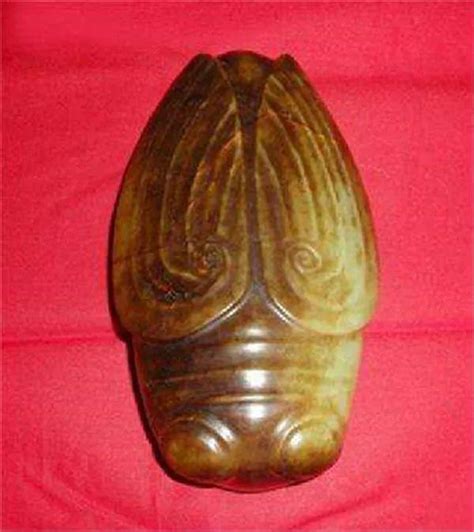 紅山文化玉器 銅葫蘆開口